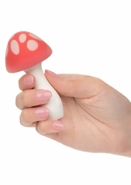 Naughty Bits Muff Shroom Compact Vibrating Massager Pink 10 Modes