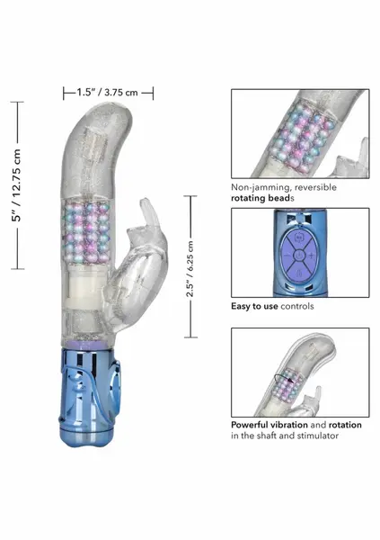 Naughty Bits Party in My Pants Vibrator Holographic Multi-Speed 24cm