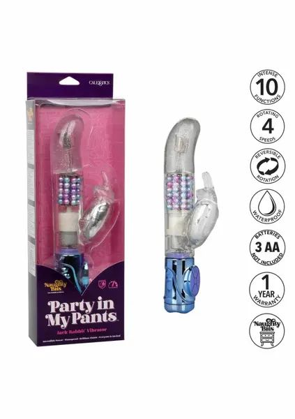 Naughty Bits Party in My Pants Vibrator Holographic Multi-Speed 24cm