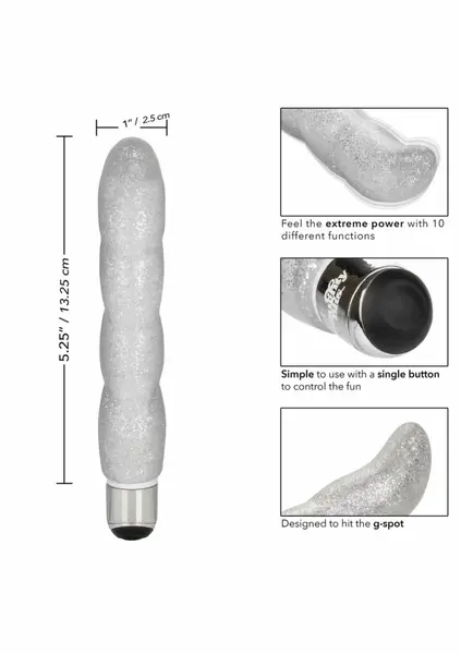 Screwnicorn G-Spot Vibrator by Naughty Bits - Spiral Design, 10 Modes