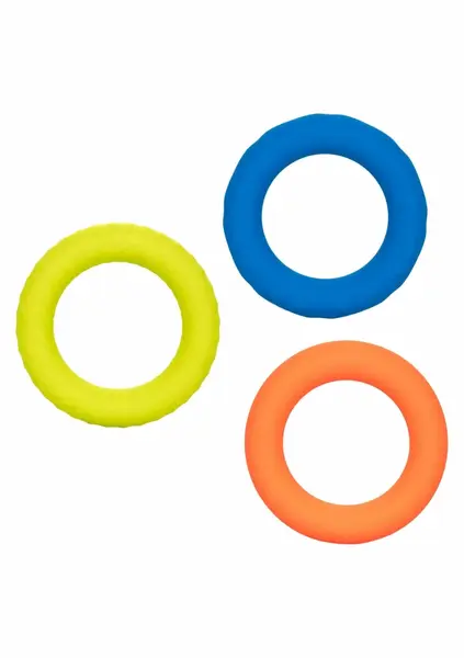CalExotics Link Up Ultra Soft Climax Set - 3-Piece Silicone Ring Kit