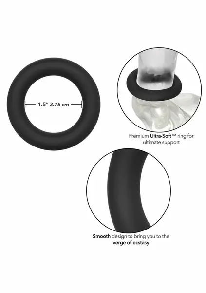 Link Up Ultra Soft Verge Silicone Comfort Support Ring Black