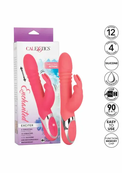 Enchanted Exciter силиконов вибратор с двойна стимулация, водоустойчив, USB