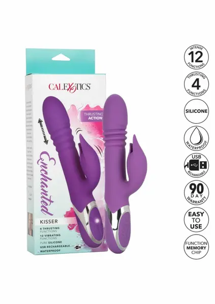 Enchanted Kisser Silicone Intimate Machine, 12 Modes, Waterproof, USB