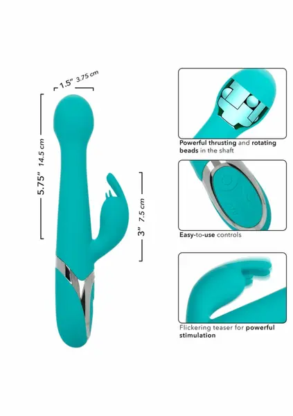 CalExotics Enchanted Oscillate Dual-Action Silicone Stimulator Purple