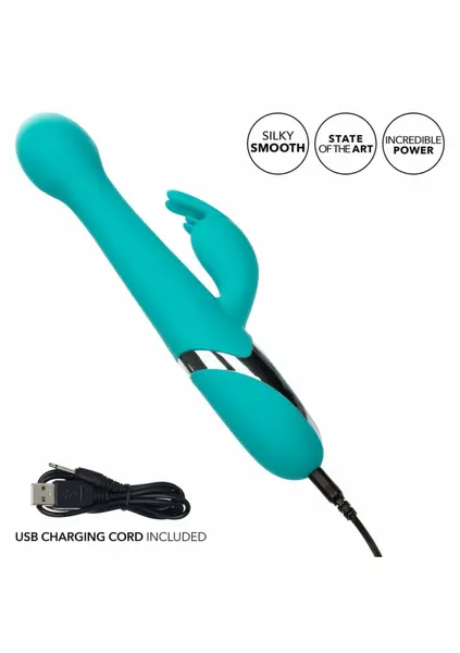 CalExotics Enchanted Oscillate Dual-Action Silicone Stimulator Purple