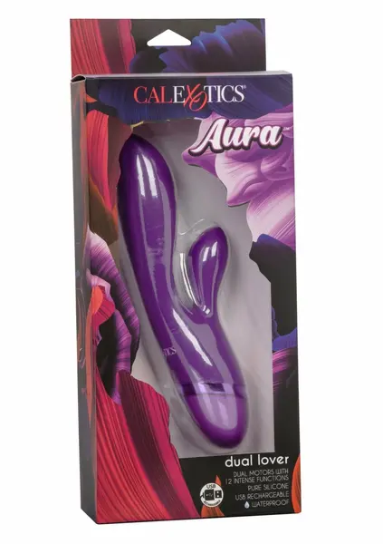 Aura Dual Lover Dual Motor Silicone Massager, 12 Modes, Waterproof