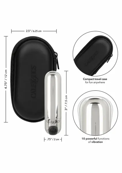 CalExotics Rechargeable Hideaway Bullet Compact Intimate Massager USB