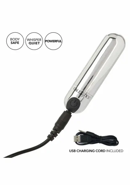 CalExotics Rechargeable Hideaway Bullet Compact Intimate Massager USB