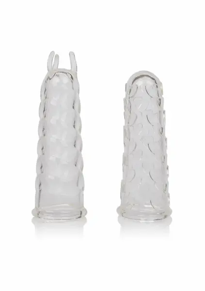 CalExotics Finger Teaser Set - Flexible Textured Finger Sleeves, 2 pcs