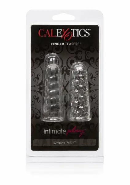 CalExotics Finger Teaser Set - Flexible Textured Finger Sleeves, 2 pcs