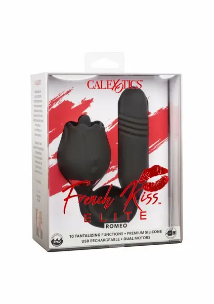 French Kiss Elite Romeo Intimate Device, Dual Motor, Waterproof, Pink