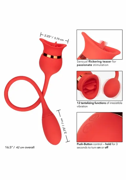 French Kiss Casanova Silicone Intimate Device Dual Motor Pink