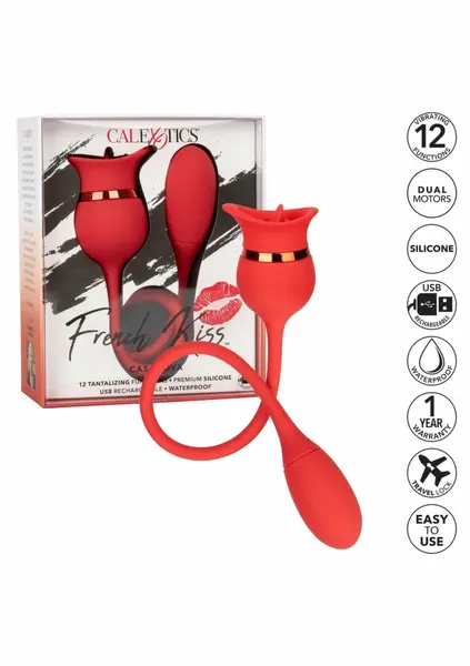 French Kiss Casanova Silicone Intimate Device Dual Motor Pink