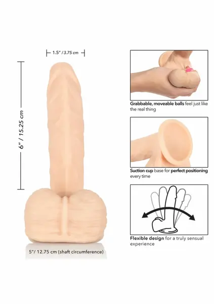 CalExotics Emperor Ballsy PureSkin Intimate Machine with Suction Base 20 cm