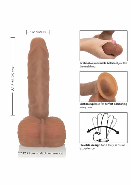 CalExotics Emperor Ballsy PureSkin Intimate Machine with Suction Base 20 cm