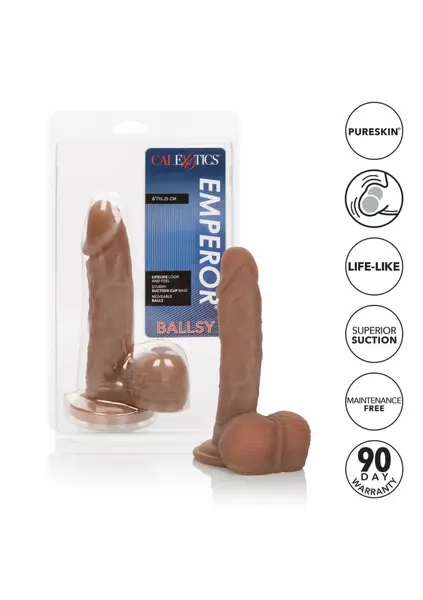CalExotics Emperor Ballsy PureSkin Intimate Machine with Suction Base 20 cm