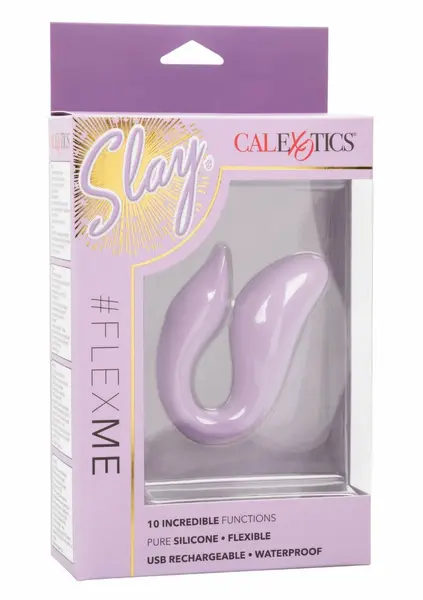 Slay Flex Me Flexible Compact Massager, 10 Modes, Waterproof, Pink