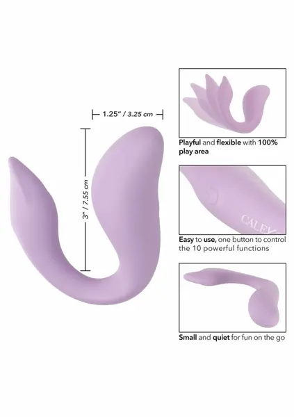 Slay Flex Me Flexible Compact Massager, 10 Modes, Waterproof, Pink