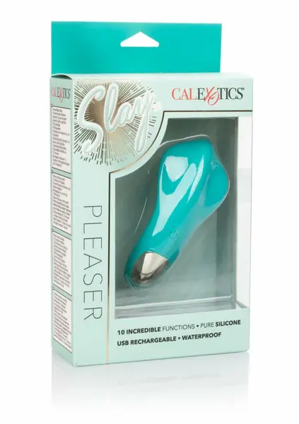 Slay Pleaser Compact Rechargeable Silicone Massager 10 Modes Pink 4in