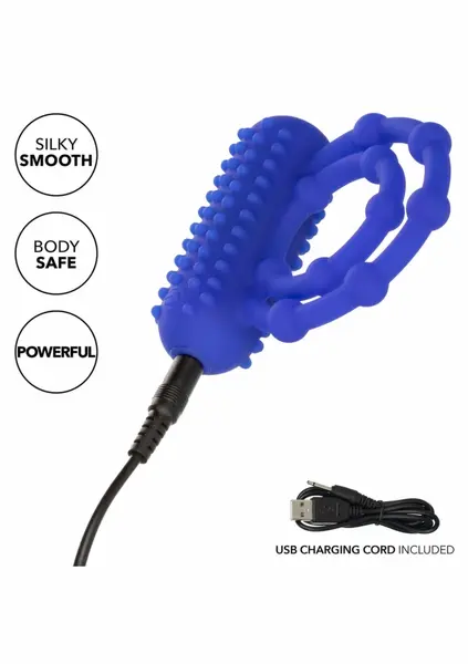 Pipedream 10 Bead Maximus Ring Rechargeable Dual-Ring System Silicone
