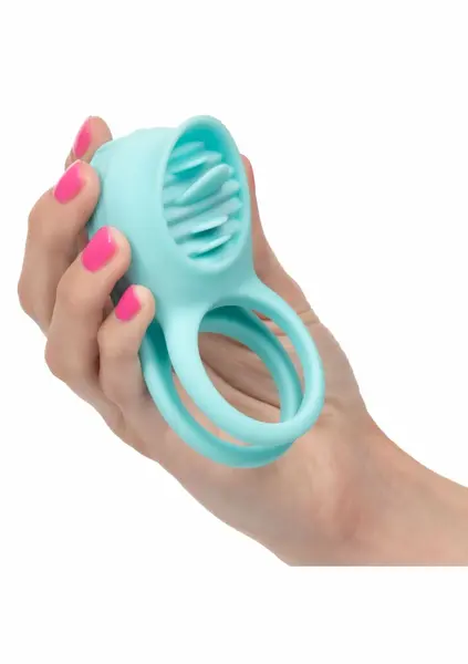French Kiss Enhancer Silicone Rechargeable Dual Ring Vibrating System