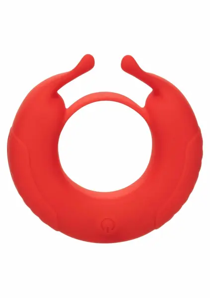 CalExotics Taurus Enhancer Rechargeable Silicone Ring, Dual Motors, Black