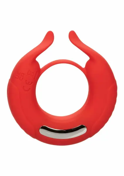 CalExotics Taurus Enhancer Rechargeable Silicone Ring, Dual Motors, Black