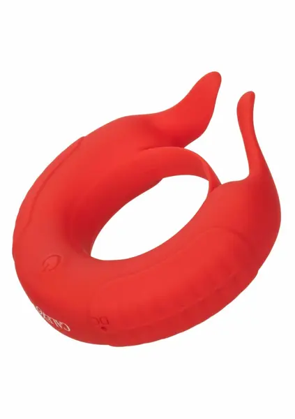CalExotics Taurus Enhancer Rechargeable Silicone Ring, Dual Motors, Black