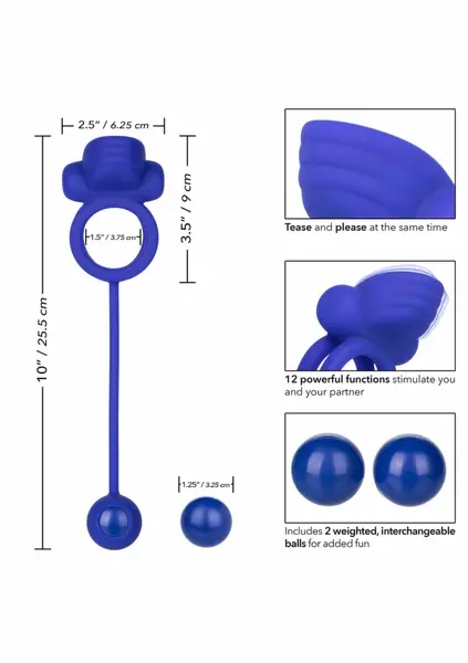 CalExotics Dual Rockin' Rim Enhancer Silicone Rechargeable System