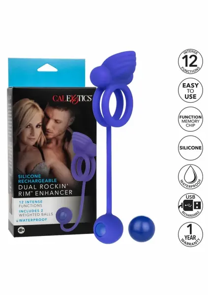 CalExotics Dual Rockin' Rim Enhancer Silicone Rechargeable System