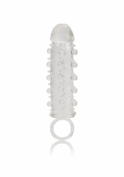 Stud Extender with Support Ring - TPR Sleeve, Anatomical Fit, Clear