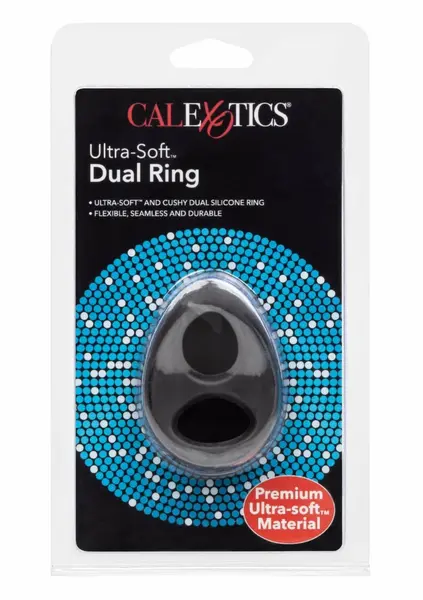 CalExotics Ultra Soft Dual Ring Silicone Support System Black