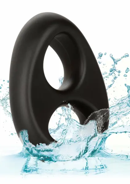 CalExotics Ultra Soft Dual Ring Silicone Support System Black