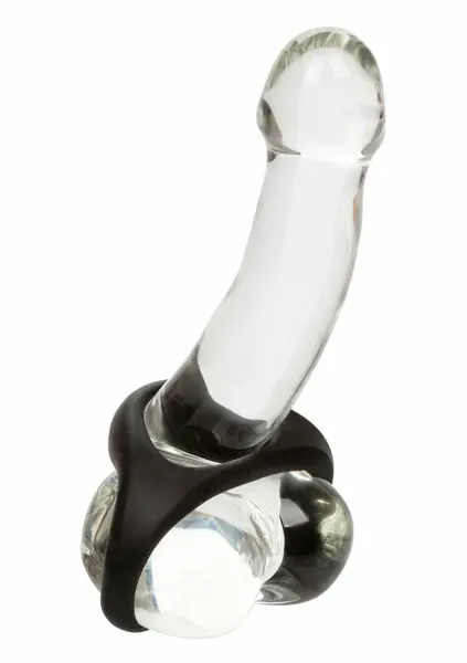 CalExotics Ultra Soft Dual Ring Silicone Support System Black