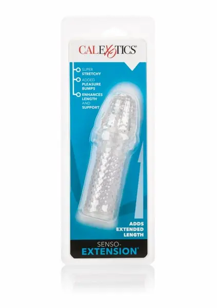 Senso Extension Transparent Sleeve Enhancer, Soft Silicone-Like Material