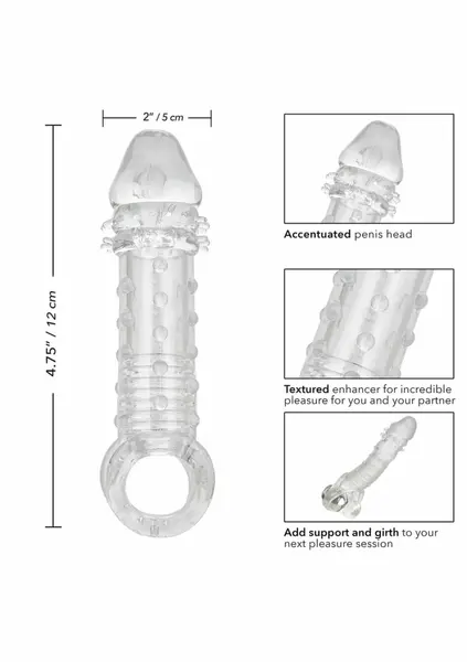Ultimate Stud Extender релефен удължител за пенис, 20 см