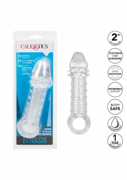Ultimate Stud Extender релефен удължител за пенис, 20 см