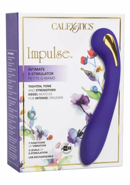 eStim Petite G Wand by Impulse - Compact Intimate Massager, 5 E-Stim Modes