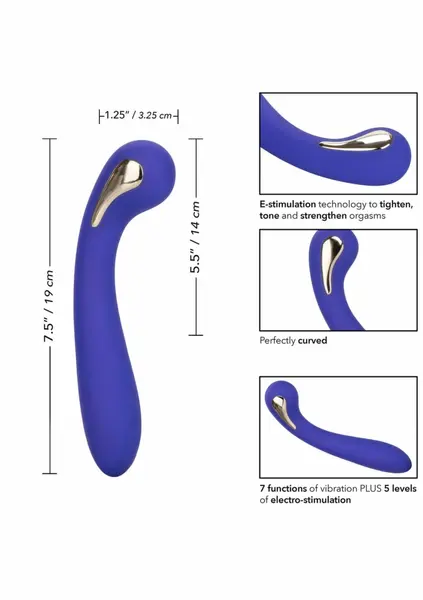 eStim Petite G Wand by Impulse - Compact Intimate Massager, 5 E-Stim Modes