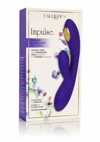 Impulse eStim Dual Wand - Advanced Silicone Dual-Action Wand, 7 Modes