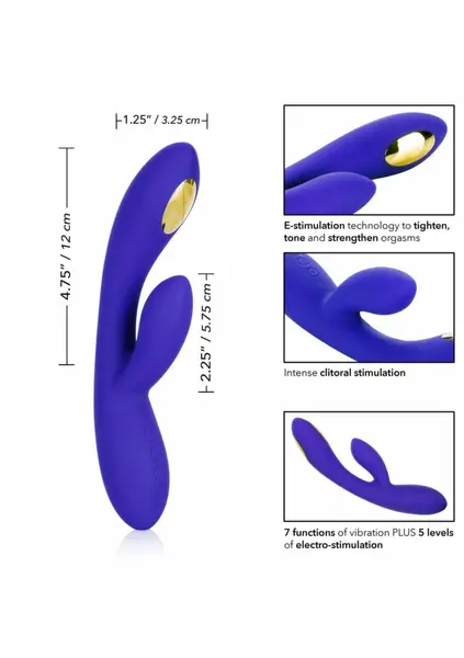 Impulse eStim Dual Wand - Advanced Silicone Dual-Action Wand, 7 Modes