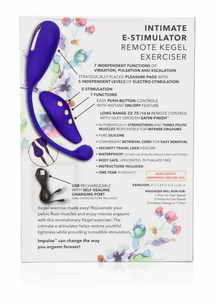 CalExotics eStim Remote Kegel Exerciser - Wireless Pelvic Trainer, 7 Modes