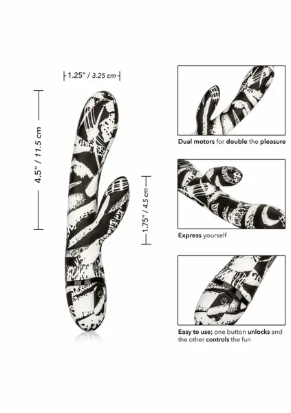 Hype Dual Wand by CalExotics - Dual Motor Silicone Intimate Massager