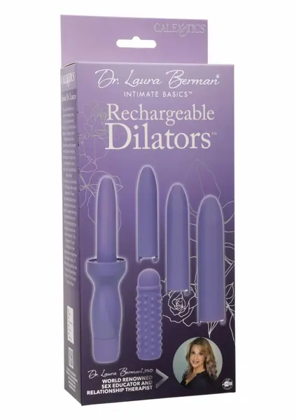 Dr. Laura Berman Rechargeable Dilators Set 4 Sizes + Silicone Sleeve