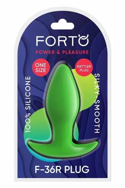 FORTO F-36R Rattler T Plug Green Premium Silicone Medium Size