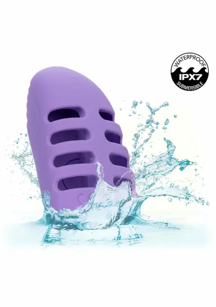 Dr. Laura Berman Rechargeable Finger Vibe Dual Motor, 10 Modes, Purple