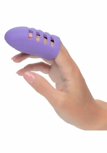 Dr. Laura Berman Rechargeable Finger Vibe Dual Motor, 10 Modes, Purple