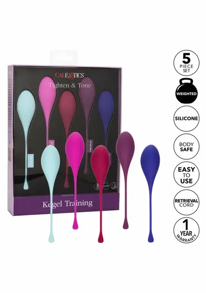 CalExotics Kegel Training 5-Piece Set - Progressive Pelvic Floor System
