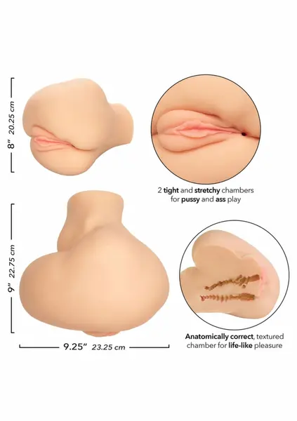 CalExotics Stroke It Side Banger Anatomical Dual-Chamber Intimate Machine 8 lbs